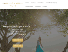 Tablet Screenshot of carolcardwellphotography.com